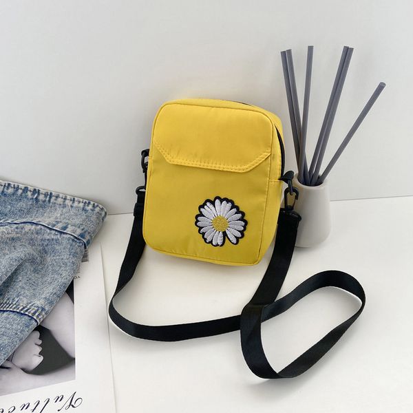 korean ins cute small bag female student mori messenger bag japanese harajuku style little daisy soft sister canvas