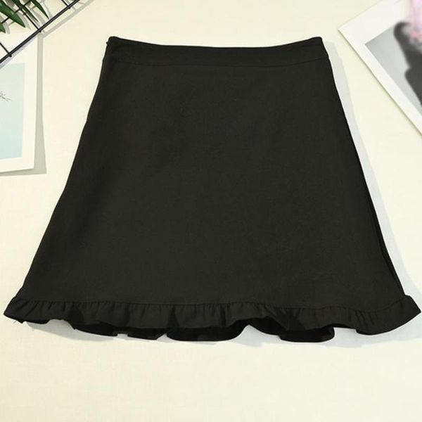 leisure college style high waist skirt womens mini skirts casual ladies kawaii ulzzang female korean vintage ruffle skirt, Black
leisure college style high waist skirt womens mini skirts casual ladies kawaii ulzzang female korean vintage ruffle skirt, Black