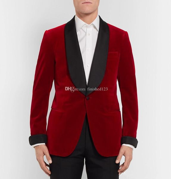 handsome one button red velvet wedding groom tuxedos shawl lapel groomsmen men suits prom blazer (jacket+pants+tie) no:1879, Black;gray
handsome one button red velvet wedding groom tuxedos shawl lapel groomsmen men suits prom blazer (jacket+pants+tie) no:1879, Black;gray