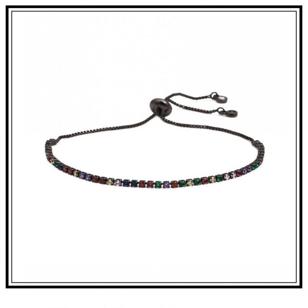 gold stainless steel bracelet bangle womens rainbow bracelet luxury adjustable cubic zirconia snake chain qualities, Black
gold stainless steel bracelet bangle womens rainbow bracelet luxury adjustable cubic zirconia snake chain qualities, Black