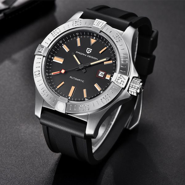 pagani design business mechanical watch men genuine leather men automatic watch male clock relogio masculino saat, Slivery;brown
pagani design business mechanical watch men genuine leather men automatic watch male clock relogio masculino saat, Slivery;brown