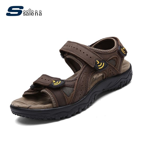 platform sandals men breathable mesh outdoor shoes men genuine leather fashion shoes aa40147, Black
platform sandals men breathable mesh outdoor shoes men genuine leather fashion shoes aa40147, Black