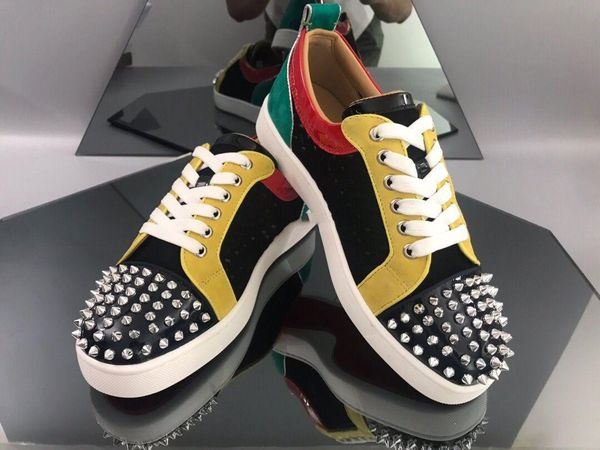 цена завода mens конструктора класса люкс повседневная обувь сетка кожа low top шипы туфли с красной подошвой мужчины brands женская мода до, Black
цена завода mens конструктора класса люкс повседневная обувь сетка кожа low top шипы туфли с красной подошвой мужчины brands женская мода до, Black
