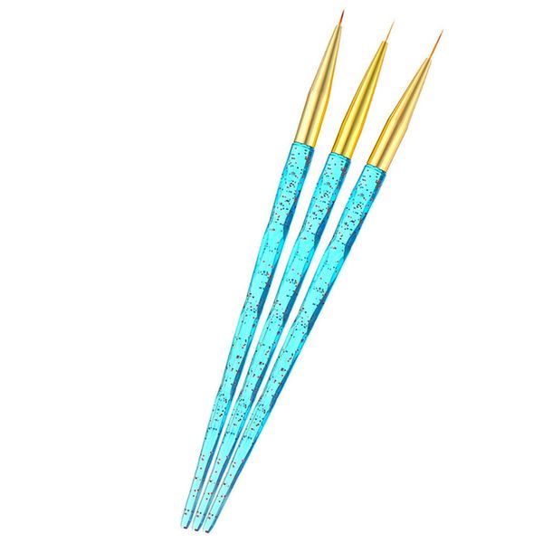 3pcs/set nail art crystal handle french flower design lines liner grid painting drawing brushes uv gel pen manicure tools, Silver
3pcs/set nail art crystal handle french flower design lines liner grid painting drawing brushes uv gel pen manicure tools, Silver
