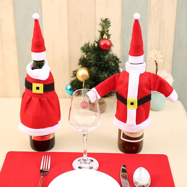 2pcs christmas wine bottle cover for couple xmas dinner table new year christmas decorations for home navidad party supplies diy 
2pcs christmas wine bottle cover for couple xmas dinner table new year christmas decorations for home navidad party supplies diy