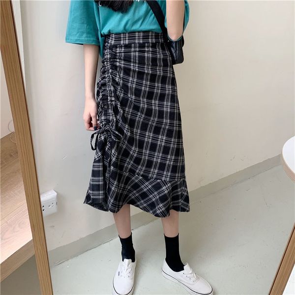 skirts female vintage fashion summer high waist women plaid ruffle harajuku skirt, Black
skirts female vintage fashion summer high waist women plaid ruffle harajuku skirt, Black