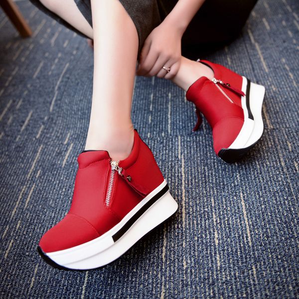 wedges women boots 2019 spring autumn platform shoes woman creepers slip on ankle boots fashion flats casual women shoes, Black
wedges women boots 2019 spring autumn platform shoes woman creepers slip on ankle boots fashion flats casual women shoes, Black