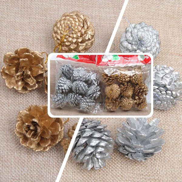 9pcs/pack gold christmas ornaments pine cones diy xmas tree ornaments pendant christmas party decorations home decor
9pcs/pack gold christmas ornaments pine cones diy xmas tree ornaments pendant christmas party decorations home decor