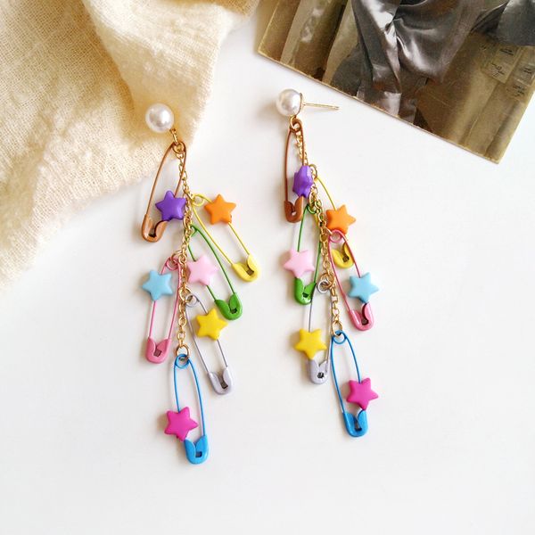 s925 silver needle south korean panya colorful and interesting candy star pin tassel earring clip 5654e
s925 silver needle south korean panya colorful and interesting candy star pin tassel earring clip 5654e