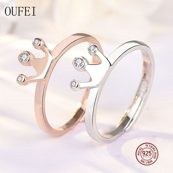 cluster rings oufei crown open ring for women 925 sterling silver rose gold korea fine crystal 2021 jewelry, Golden;silver
cluster rings oufei crown open ring for women 925 sterling silver rose gold korea fine crystal 2021 jewelry, Golden;silver