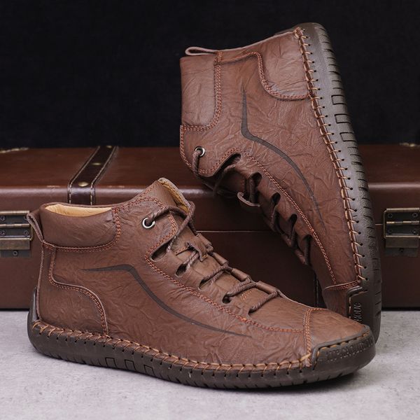 2020 new casual leather boots mens high-cross-border large size british style tooling boots all-match fashion shoes mens boots large qua, Black
2020 new casual leather boots mens high-cross-border large size british style tooling boots all-match fashion shoes mens boots large qua, Black