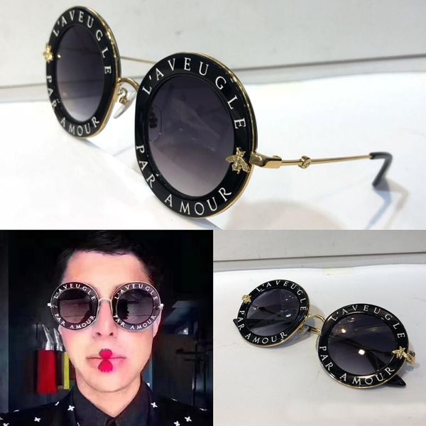 0113 sunglasses for women fashion round summer style black gold frame eyewear uv protection lens come with case 0113s, White;black
0113 sunglasses for women fashion round summer style black gold frame eyewear uv protection lens come with case 0113s, White;black