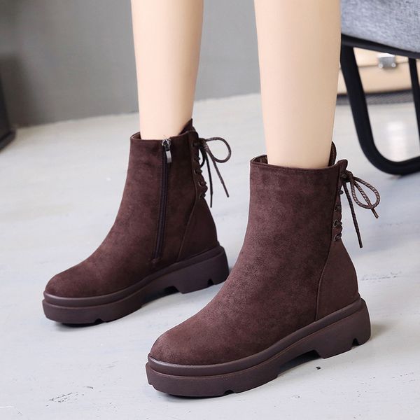 leather martin ankle boots for women waterproof warm fur women winter shoes short plush platform ladies snow boots, Black
leather martin ankle boots for women waterproof warm fur women winter shoes short plush platform ladies snow boots, Black