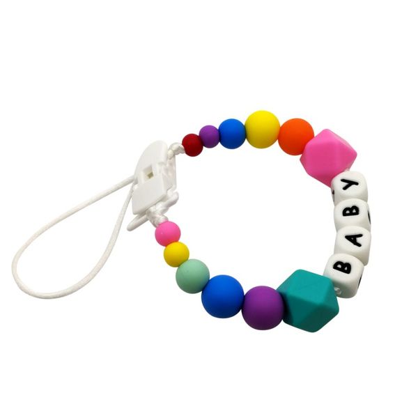 multi-стиль новорожденных силиконовых pacifier клипы с safe abs beads pacifier цепного держателем для соски ребенка жевательных игрушек hot
multi-стиль новорожденных силиконовых pacifier клипы с safe abs beads pacifier цепного держателем для соски ребенка жевательных игрушек hot