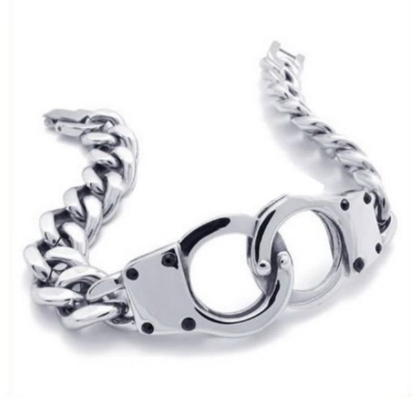 men's stainless steel bracelet link wrist silver handcuffs polished ing, Golden;silver
men's stainless steel bracelet link wrist silver handcuffs polished ing, Golden;silver