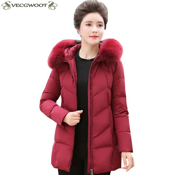 winter new middle aged down jacket women fashion hooded warm jacket women long slim fur collar plus size down s565, Black
winter new middle aged down jacket women fashion hooded warm jacket women long slim fur collar plus size down s565, Black