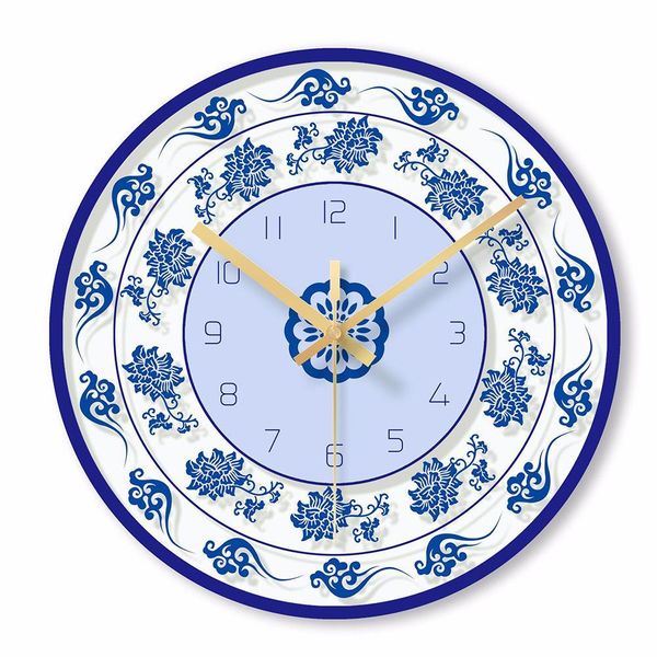 chinese traditional blue and white home decorative wall clocks quartz round clocks glass wall watch living room decoration
chinese traditional blue and white home decorative wall clocks quartz round clocks glass wall watch living room decoration
