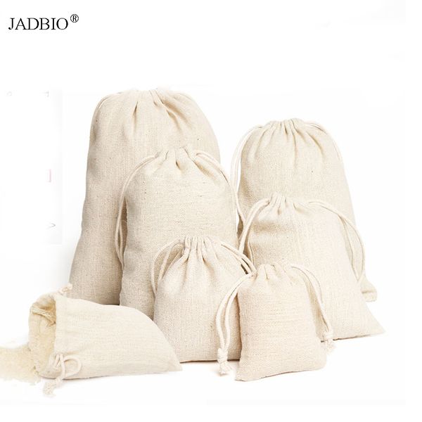 50pcs/lot natural eco cotton linen drawstring pouch drawstring storage gift bag sundries pouches for jewelry package custom logo
50pcs/lot natural eco cotton linen drawstring pouch drawstring storage gift bag sundries pouches for jewelry package custom logo