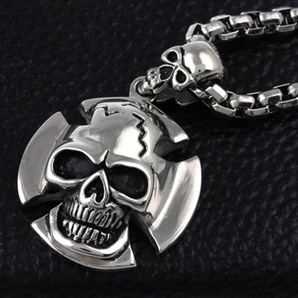 men's skull necklace motorcycle enthusiast silver punk skeleton pendant necklace stainless steel charm chain necklace male
men's skull necklace motorcycle enthusiast silver punk skeleton pendant necklace stainless steel charm chain necklace male