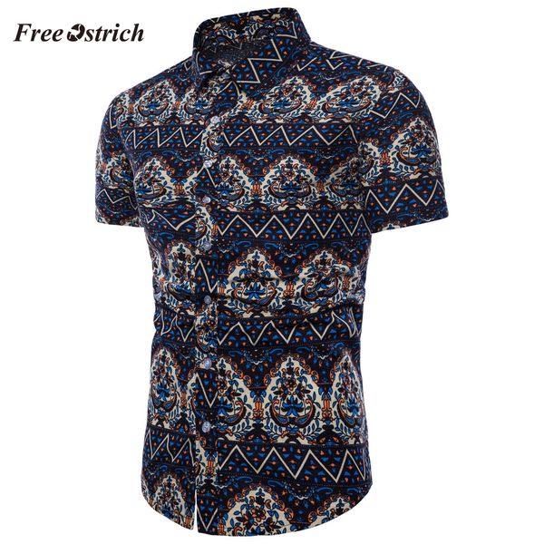 ostrich short sleeve shirt men printed trendy shirts summer bohe floral short sleeve shirt plus size blouse 91128, White;black
ostrich short sleeve shirt men printed trendy shirts summer bohe floral short sleeve shirt plus size blouse 91128, White;black