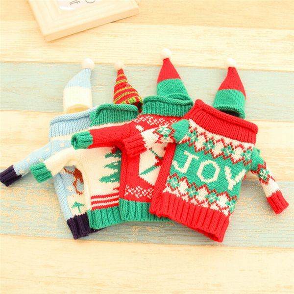 new christmas snowman wine bottle cover set xmas home party ornament gift bags creative santa claus bottle sweater with hats
new christmas snowman wine bottle cover set xmas home party ornament gift bags creative santa claus bottle sweater with hats