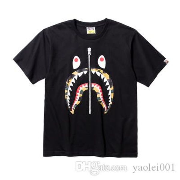 new japanese cartoon shark mouth men's printing t-shirt casual fashion round neck loose couple short sleeve, White;black
new japanese cartoon shark mouth men's printing t-shirt casual fashion round neck loose couple short sleeve, White;black