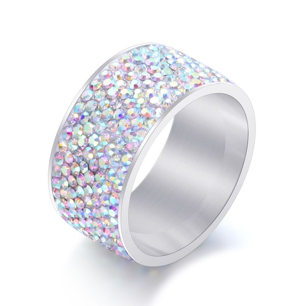 wholesale-8 row crystal rings for women austria crystal ring stainless steel bijoux for women wedding jewelry, Silver
wholesale-8 row crystal rings for women austria crystal ring stainless steel bijoux for women wedding jewelry, Silver