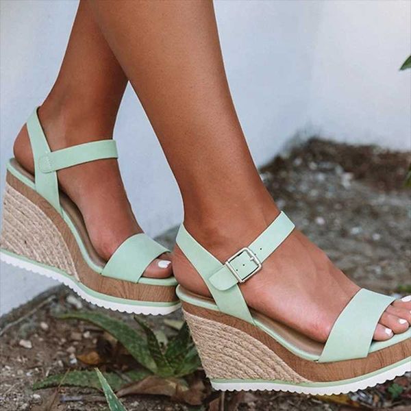 women shoes heel platform sandals women peep toe high wedges heel ankle buckles sandalia espadrilles female sandals shoes, Black
women shoes heel platform sandals women peep toe high wedges heel ankle buckles sandalia espadrilles female sandals shoes, Black