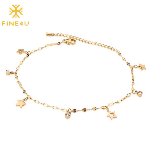 fine4u b270 stainless steel star charm bracelet for women adjustable link chain bracelet fashion accessories, Black
fine4u b270 stainless steel star charm bracelet for women adjustable link chain bracelet fashion accessories, Black