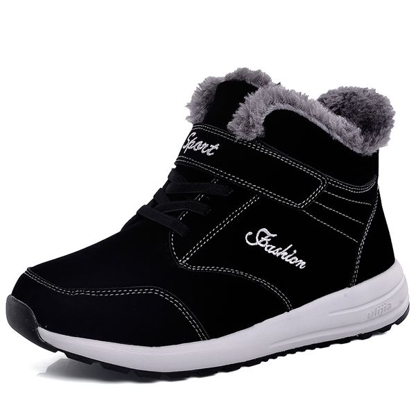 winter men boots with fur snow boots lace up waterproof footwear male casual men shoes outdoor fashion new big size, Black
winter men boots with fur snow boots lace up waterproof footwear male casual men shoes outdoor fashion new big size, Black