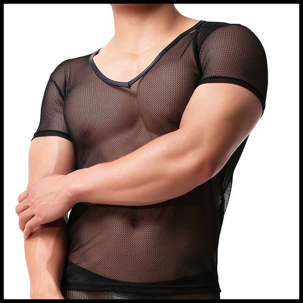 man black undershirts/fashion mesh breathable transparent male shirts/v-neck sheer gay funny, Black;brown
man black undershirts/fashion mesh breathable transparent male shirts/v-neck sheer gay funny, Black;brown
