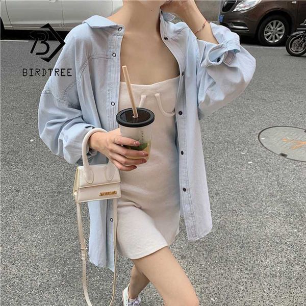 new 2020 spring autumn korea fashion women loose casual cotton long shirts female light blue blouse t07010r, White
new 2020 spring autumn korea fashion women loose casual cotton long shirts female light blue blouse t07010r, White