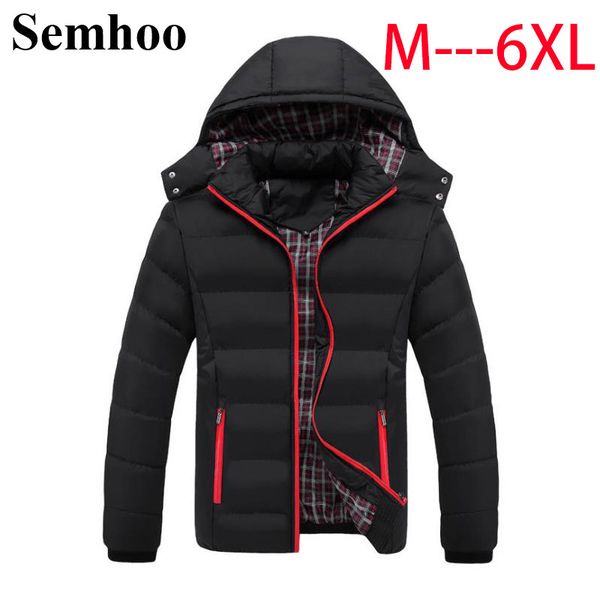 winter explosions men's cotton clothing warm plus size simple casual fashion hooded color matching padded cotton jacket, Black
winter explosions men's cotton clothing warm plus size simple casual fashion hooded color matching padded cotton jacket, Black