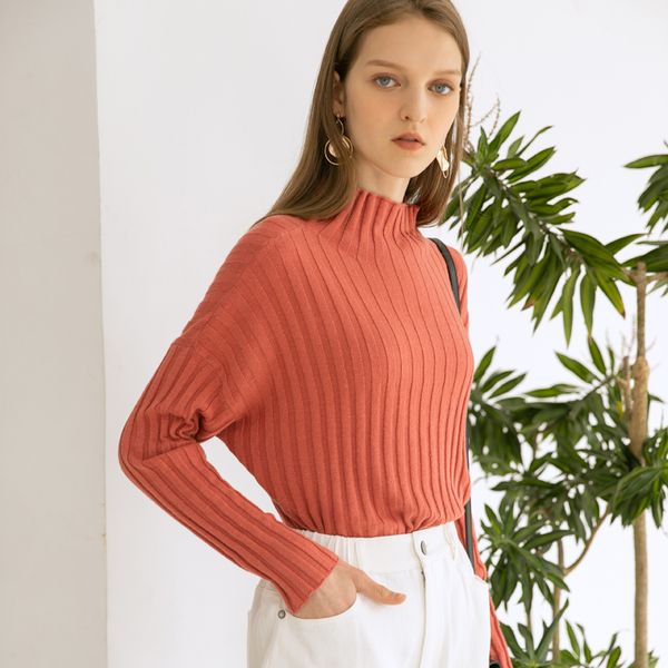 half turtleneck striped sweater women wool knitted pullovers casual long sleeves stylish fashion female jacket basic shirt, White;black
half turtleneck striped sweater women wool knitted pullovers casual long sleeves stylish fashion female jacket basic shirt, White;black