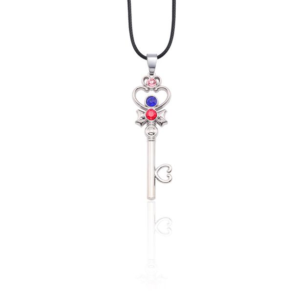 fashion sailor moon wand necklace cartoon girl color rhinestone magic wand pendant student cute metal jewelry gift, Silver
fashion sailor moon wand necklace cartoon girl color rhinestone magic wand pendant student cute metal jewelry gift, Silver