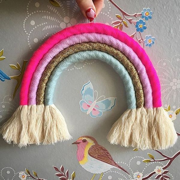 30*30cm home decoration accessories rainbow handmade weaving ornament nordic fresh simple kid room wall decoration hanging
30*30cm home decoration accessories rainbow handmade weaving ornament nordic fresh simple kid room wall decoration hanging