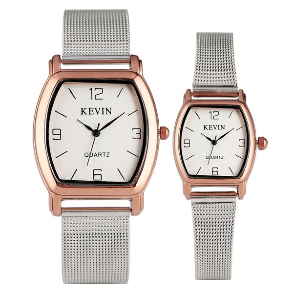stainless steel watch couple men's casual quartz wristwatch lady elegant timepiece fashion lovers gift watches kevin brand, Slivery;brown
stainless steel watch couple men's casual quartz wristwatch lady elegant timepiece fashion lovers gift watches kevin brand, Slivery;brown