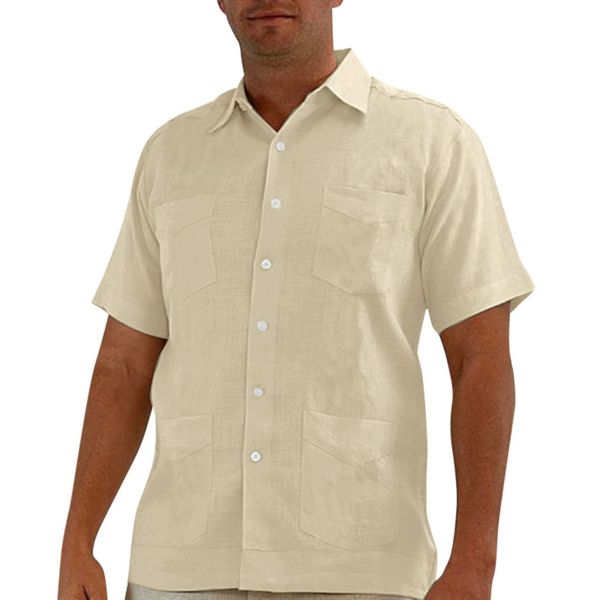 men's shirt streetwear summer baggy cotton linen short sleeve shirt solid turn-down collar male blouse camisa masculina, White;black
men's shirt streetwear summer baggy cotton linen short sleeve shirt solid turn-down collar male blouse camisa masculina, White;black