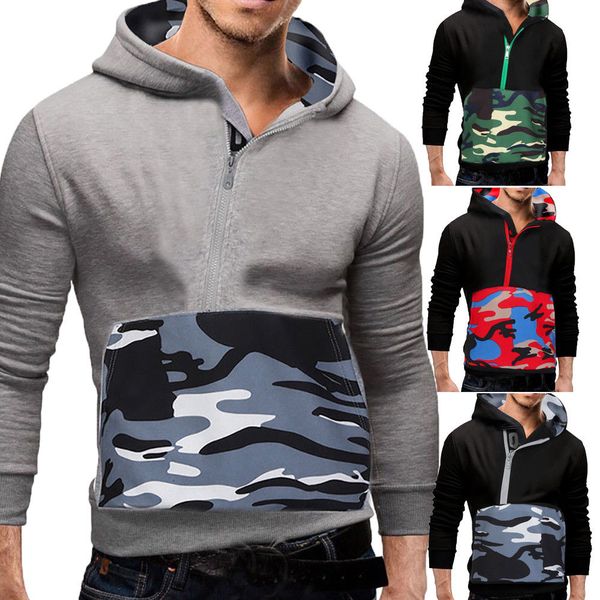 drop shipping men hooded sweatshirt solid color camouflage pocket hoodies male long sleeve hoodie casual sportswear us size, Black
drop shipping men hooded sweatshirt solid color camouflage pocket hoodies male long sleeve hoodie casual sportswear us size, Black