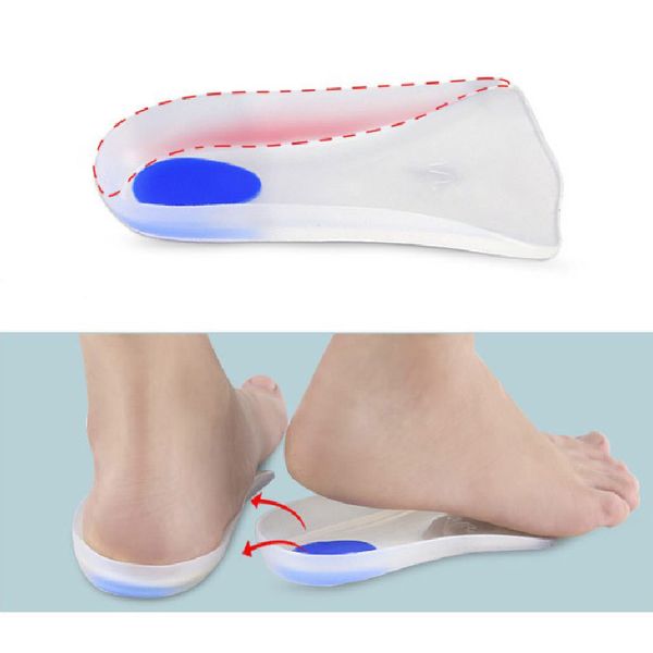 1 pair women soft silicone cushion insoles seven-point support insert pad shoes insoles -absorbing non-slip unisex, Black
1 pair women soft silicone cushion insoles seven-point support insert pad shoes insoles -absorbing non-slip unisex, Black