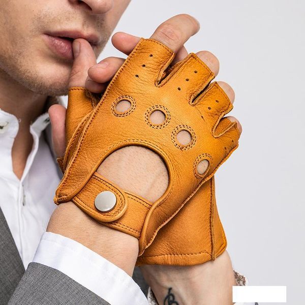 new arrival spring men' genuine leather gloves driving unlined 100% goatskin half finger gloves fingerless gym fitness, Blue;gray
new arrival spring men' genuine leather gloves driving unlined 100% goatskin half finger gloves fingerless gym fitness, Blue;gray
