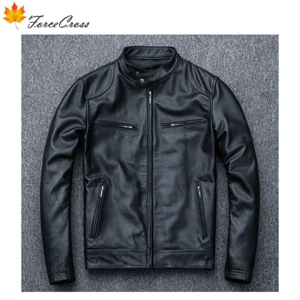 motorcycle genuine leather layer cattle leather jacket locomotive suit slim stand collar short men's sheep coat
motorcycle genuine leather layer cattle leather jacket locomotive suit slim stand collar short men's sheep coat