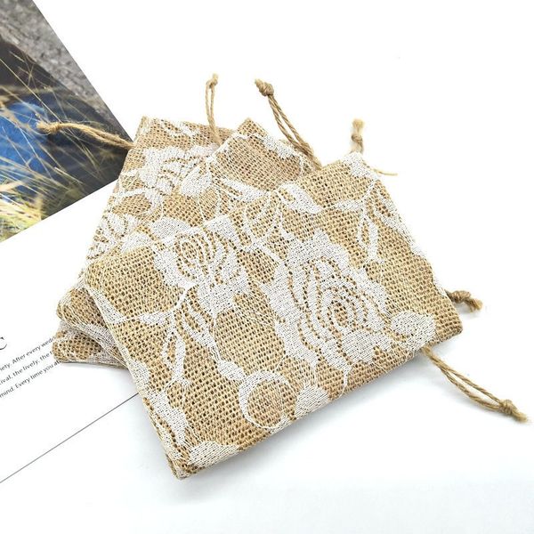 1pcs 10*15cm vintage jute burlap drawstring lace storage bag gift jewelry candy small hessian bag wedding party decoration 62543
1pcs 10*15cm vintage jute burlap drawstring lace storage bag gift jewelry candy small hessian bag wedding party decoration 62543