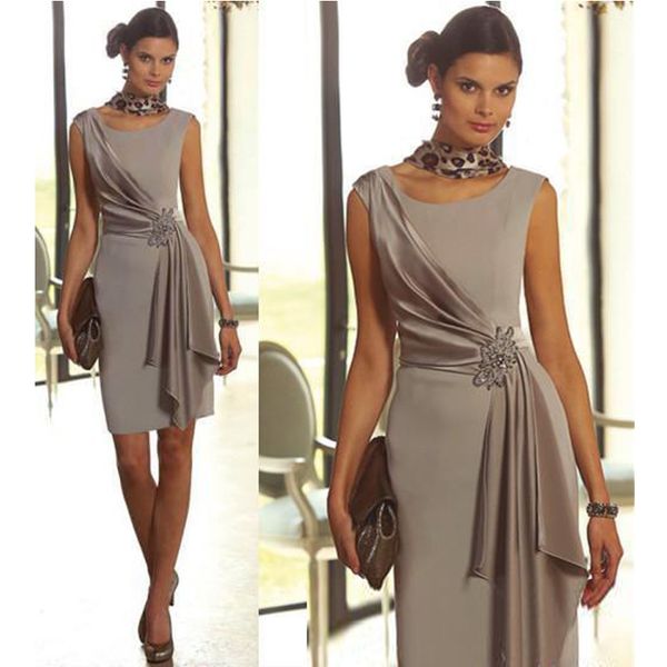 modest short mother of the bride dresses sheath with scoop neck cap sleeve beaded formal wedding groom party evening gowns, Black;red
modest short mother of the bride dresses sheath with scoop neck cap sleeve beaded formal wedding groom party evening gowns, Black;red