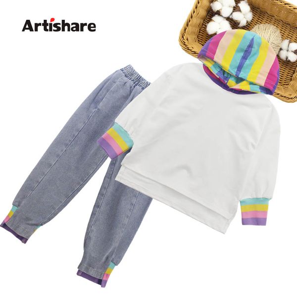 girls clothes striped pattern hoodies + jeans girls sets clothing autumn winter children's sport suits 6 8 10 12 14 year, White
girls clothes striped pattern hoodies + jeans girls sets clothing autumn winter children's sport suits 6 8 10 12 14 year, White