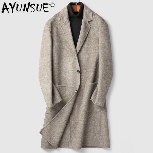 ayunsue 2019 wool coat men double-sided cashmere long jacket korean mens overcoat coats and jackets abrigo hombre d-8z-806 j3755, Black
ayunsue 2019 wool coat men double-sided cashmere long jacket korean mens overcoat coats and jackets abrigo hombre d-8z-806 j3755, Black