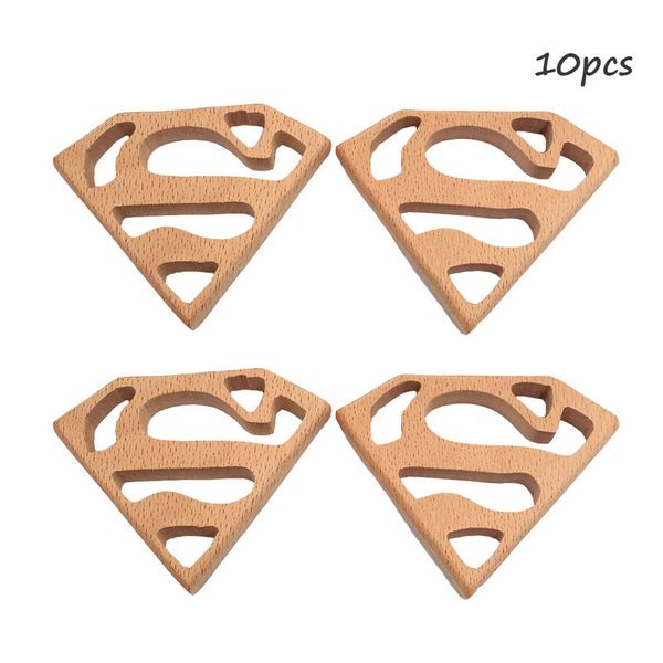10pcs baby interesting baby handmade natural wooden superman teether teething pendant shower toys diy gift baby shower bracelet
10pcs baby interesting baby handmade natural wooden superman teether teething pendant shower toys diy gift baby shower bracelet