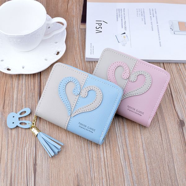 new coming leather women wallets lady check purse tassel love coin wallet card holder short clutch zipper, Red;black
new coming leather women wallets lady check purse tassel love coin wallet card holder short clutch zipper, Red;black