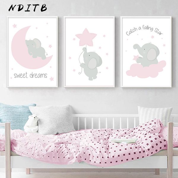 pink elephant star canvas children poster print baby girl nursery wall art picture painting nordic kids bedroom decoration
pink elephant star canvas children poster print baby girl nursery wall art picture painting nordic kids bedroom decoration