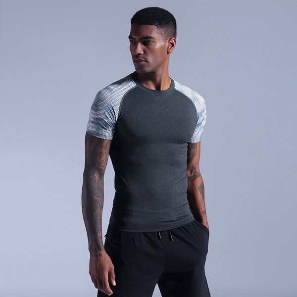 men's summer sports t-shirt, quick drying training, short sleeve equipment, thin running clothes, Black;blue
men's summer sports t-shirt, quick drying training, short sleeve equipment, thin running clothes, Black;blue